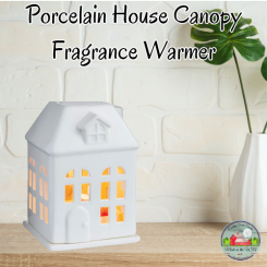 Porcelain House Canopy Fragrance Warmer NEW