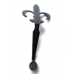 Wickman Matte Black Fleur De Lis Wick Trimmer